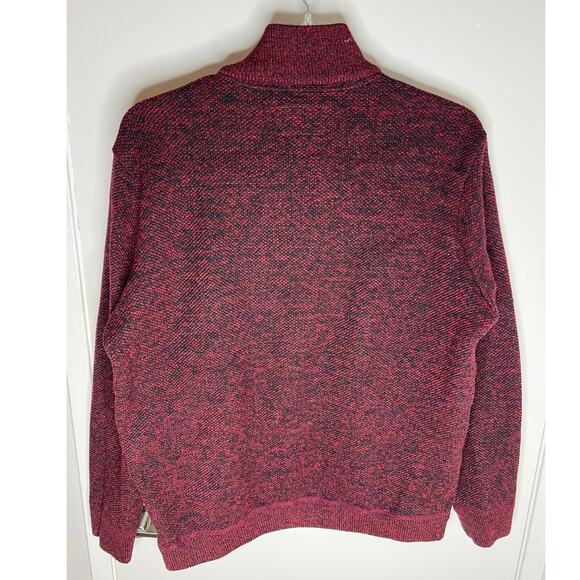 Flag & Anthem Men's Full Zip Cardigan Sweater Red/Black ~ Size XXL - Picture 4 of 6